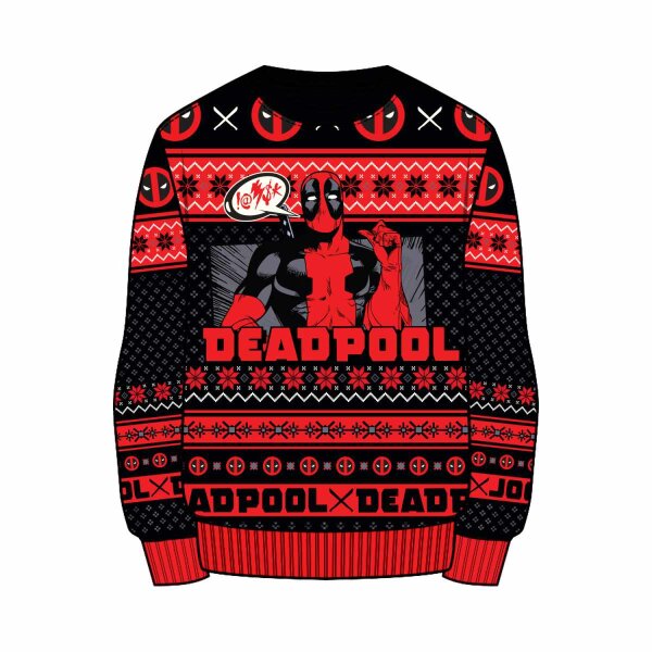 Marvel Comics Pullover im Weihnachtslook - Deadpool – Show Off