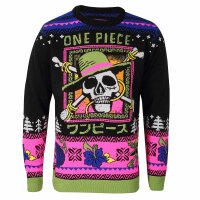One Piece Pullover im Weihnachtslook - Skull Knitted Jumper