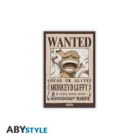 One Piece Magnet: Wanted Ruffy