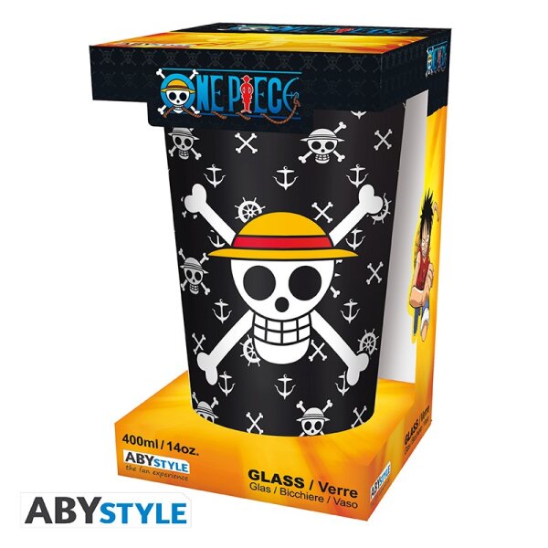 One Piece XL Trinkglas Ruffy (400 ml)