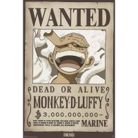One Piece Poster Wanted Monkey D. Ruffy Wano (33)