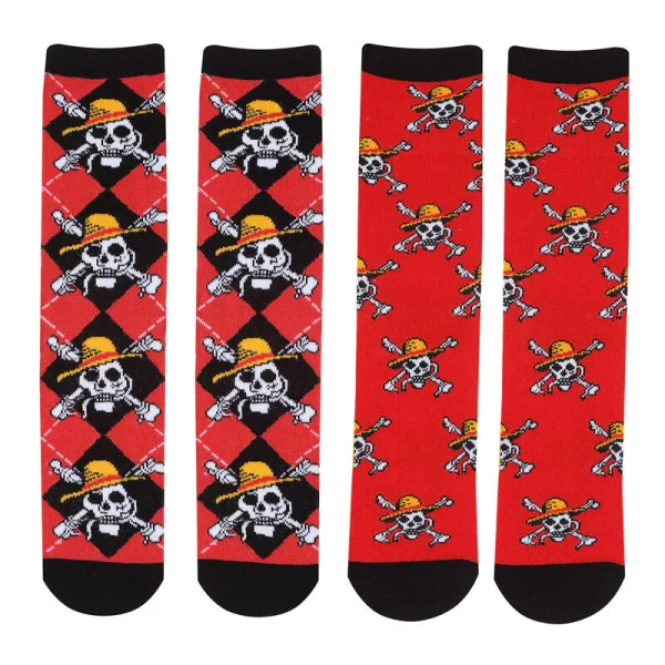 One Piece Socken - Schädel Logo (2-Pack) L/XL