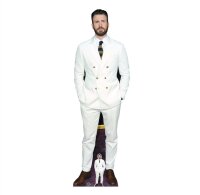 Celebrity Pappaufsteller Chris Evans (187cm)