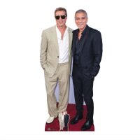 Celebrity Pappaufsteller Brad Pitt and George Clooney...