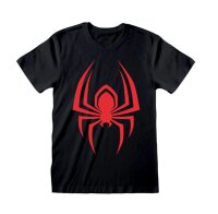 Marvel Miles Morales T-Shirt - Hanging Spider (schwarz)