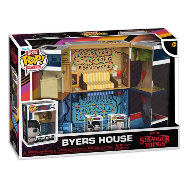 Stranger Things Bitty POP! Boxes Vinyl Figuren 2er-Pack Display: Byers House