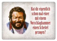 Bud Spencer Blechschild Vorschlaghammer 10 x 15 cm