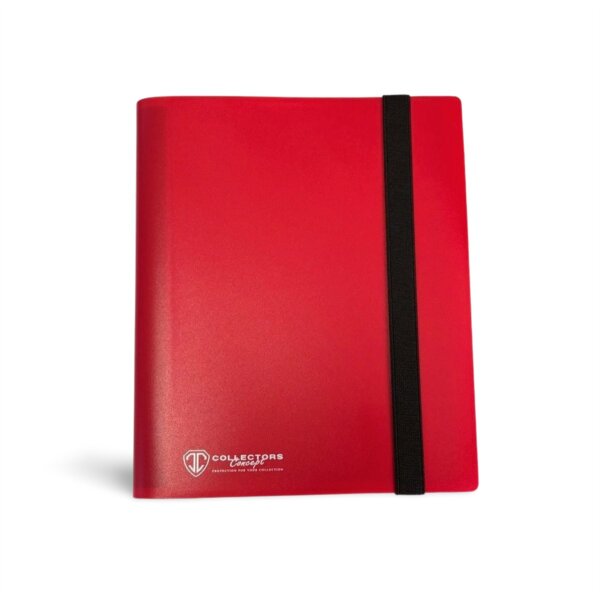 Collectors Concept 4 Pocket Elastic Band Binder rot
