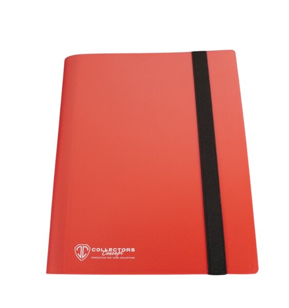 Collectors Concept 9 Pocket Elastic Band Binder Rot