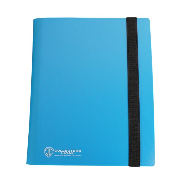 Collectors Concept 9 Pocket Elastic Band Binder hellblau