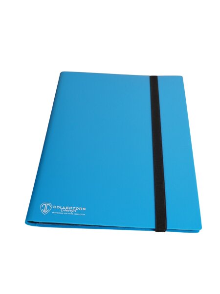 Collectors Concept 4 Pocket Elastic Band Binder - hellblau