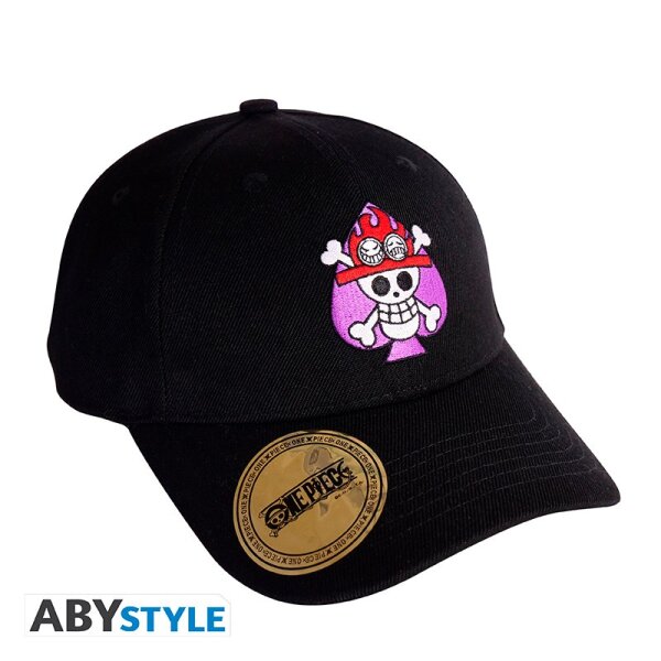 One Piece Cap Black - Aces Skull x2