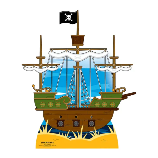 Pappaufsteller (Stand Up) - Piratenschiff (120cm)
