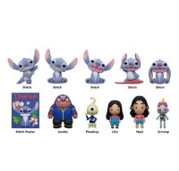 Lilo & Stitch Movie 3D Foam Bag Clip, Flocked Blind Box
