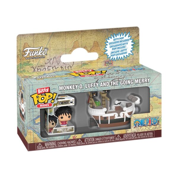 One Piece Bitty POP! Rides Vinly Figur Going Merry w/Luffy