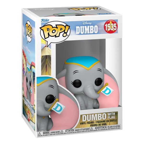 Disney Dumbo Funko POP! Vinyl Figur Dumbo w/flag 9 cm (1535)