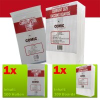 Comic Concept Sparpaket 100x Current Size Bags (+Lasche)...