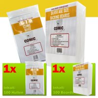 Comic Concept Sparpaket 100x Silver Age Bags (+Lasche) +...