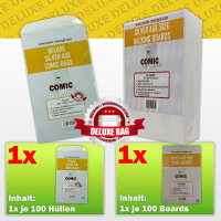 Comic Concept Sparpaket 100x Deluxe Silver Age Bags...