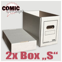 Comic Concept 2x Comic Box (kurz) mit Deckel stapelbar...