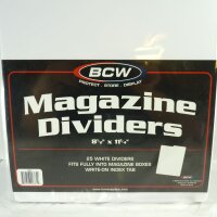 BCW Titeltrenner aus Plastik für Magazine...